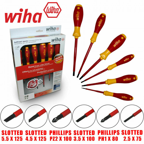 Wiha 25477 Vde Screwdriver 6 Piece Set