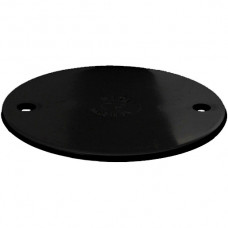 Circular Conduit Box Lid Black