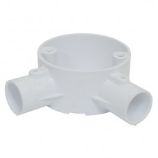 2-Way Angle Box PVC 20mm White