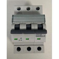 Havells 16A Triple Pole MCB Type D (Brand New)