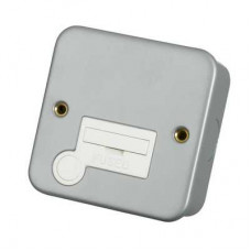 Click Scolmore CL050 Metal Clad 13A Fused Spur Connection Unit with Optional Flex Outlet