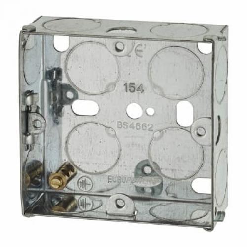 Switch/Socket Box 1G 25mm Metal