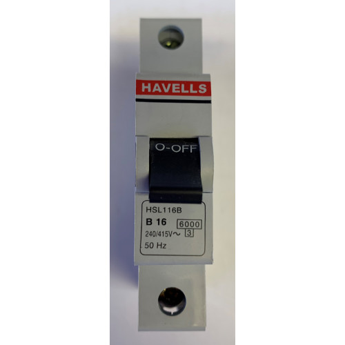 Havells 16A Single Pole MCB Type B (Brand New)