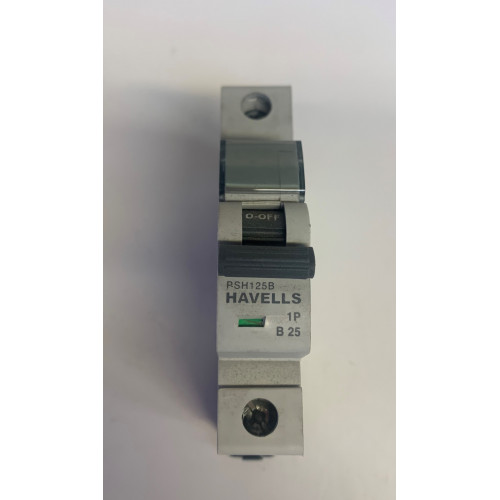 Havells 25A Single Pole MCB Type B (Brand New)