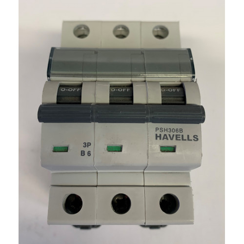 Havells 6A Triple Pole MCB Type B (Brand New)