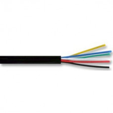 6 CORE ALARM CABLE 100M BLACK (100m)