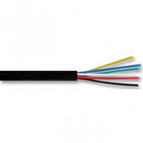 6 CORE ALARM CABLE 100M BLACK (100m)