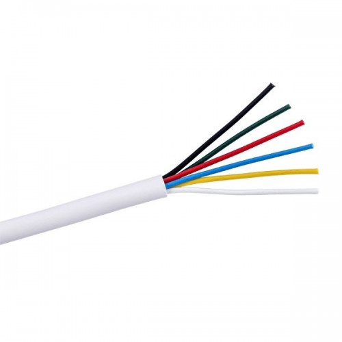 6 CORE ALARM CABLE 100M WHITE (100m)