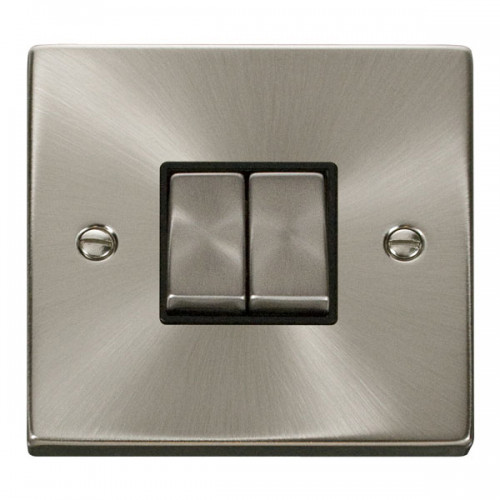 2G 2W 10A INGOT SWITCH BLACK INSERT