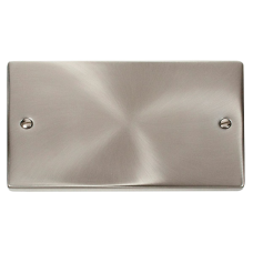 2G BLANK PLATE SATIN CHROME