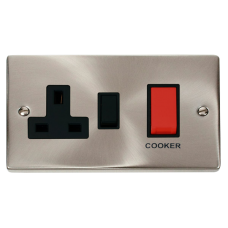 COOKER PLATE WITH 45A DP SWITCH & 13A
