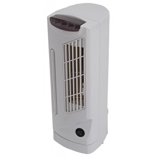 Pro - Elec 14" Mini Tower Fan with 3 Speeds & Oscillation Function, White - PEL01202