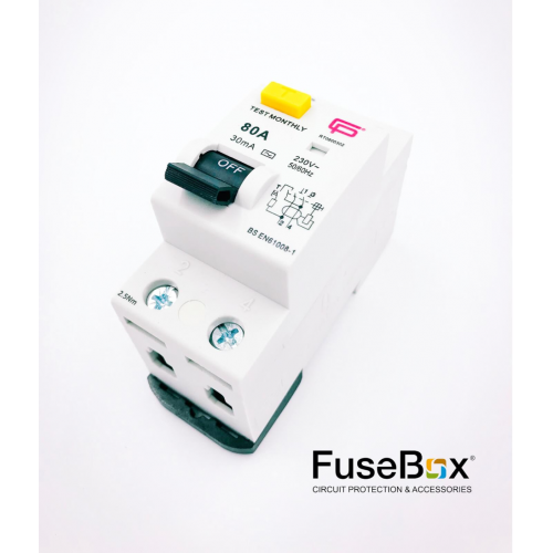 Fusebox Rcd 2P 80A 30Ma