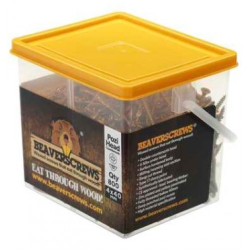 Beaverscrews 8 x 1½ High Performance Woodscrews (Tub of 800)