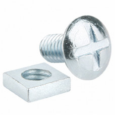 M6X8 Roofing Nuts + Bolts (x100)