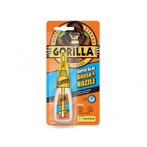 Gorilla Superglue 12gm Brush & Nozzle