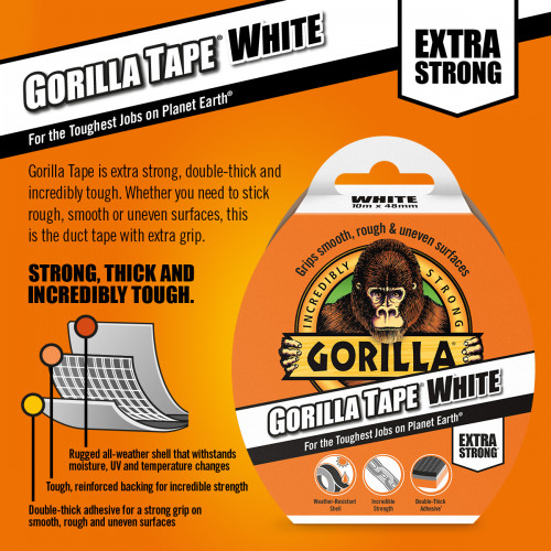 Gorilla Tape White 27m