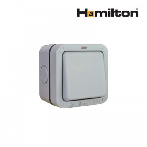 Hamilton Elemento R21Ngy Switch 1G 2 Way 10Ax Gry