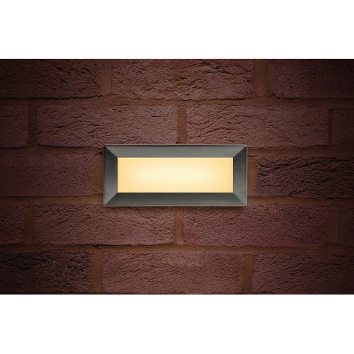 Integral LED Outdoor Recessed Brick Light 3.8W, Dark Grey