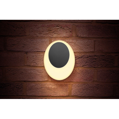 Integral LED Outdoor GeoLux Wall Light, 13W, Dark Grey, 600Lm