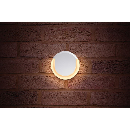 Integral LED Outdoor Lunox Mini Wall Light 8W, White, 380Lm