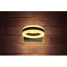Integral LED Outdoor Ciclo Wall Light, 11W, Dark Grey, Warm White