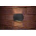 Integral LED Outdoor LuxStone Wall Light 8.5W, Dark Grey, Warm White