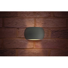 Integral LED Outdoor LuxStone Wall Light 8.5W, Dark Grey, Warm White