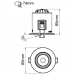 KSR FIRE RATED 10W 3000K LED TILTABLE DIMMABLE DOWNLIGHT