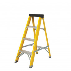 Fibreglass Ladder 4 Tread Yellow