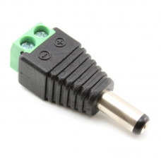 Male Power Connector CCTV Screw Terminal