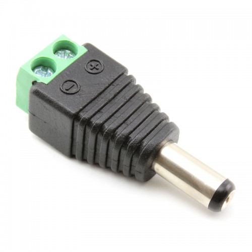 Male Power Connector CCTV Screw Terminal