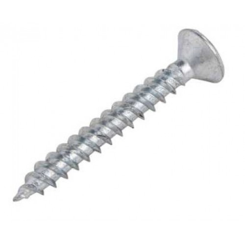 Olympic Fixings 8 x 1½ Countersunk Cross Twin Thread Screws BZP (Pack of 200)