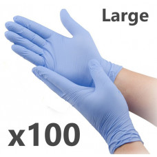 Nitrile Gloves (box of 100) LARGE