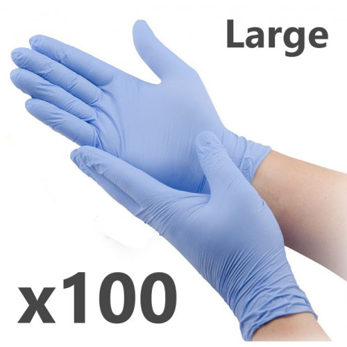 Nitrile Gloves (box of 100) LARGE