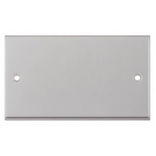 Selectric 7M-Pro Satin Chrome 2 Gang Blank Plate 7MPRO-143