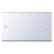 Selectric 7M-Pro Polished Chrome 2 Gang Blank Plate 7MPRO-343