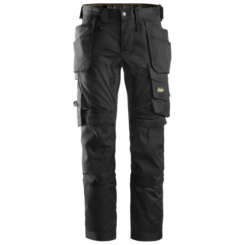 Snickers 6241 AllRoundWork Stretch Holster Pocket Trousers Black on Black