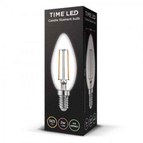 TIME LED CANDLE 2W E14 NON DIM WW