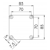 WISKA COMBI 85X85 IP66 BLACK JUNCTION BOX